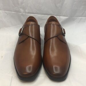 NWT Florsheim Sorrento Monk Cognac Brown slip on comfort dress work shoe 12